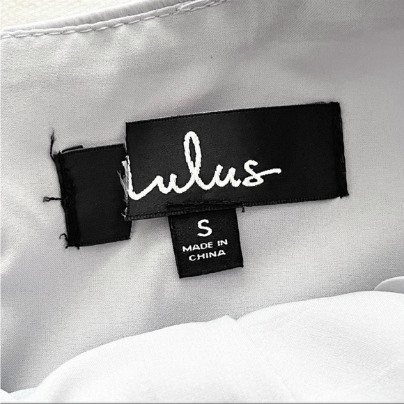 NWOT Lulus Quite Likely Light Blue Satin Asymmetrical Midi Dress Small - Picture 3 of 8